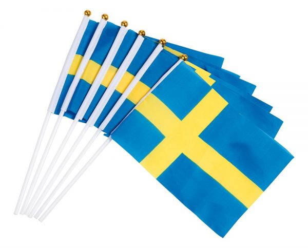 Handflagga Svenska flaggan